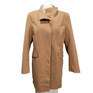 Women's Nine West Dress Coat XL Camel Tan